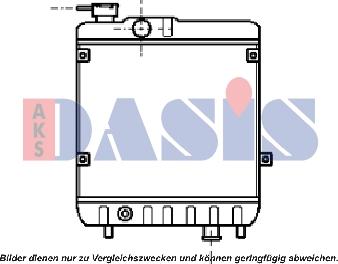 AKS Dasis 330002N - Radiateur, refroidissement du moteur cwaw.fr