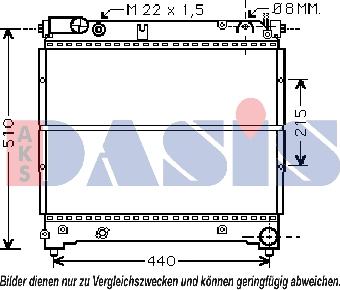 AKS Dasis 320019N - Radiateur, refroidissement du moteur cwaw.fr