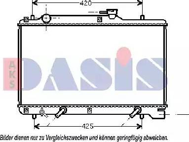 AKS Dasis 320015N - Radiateur, refroidissement du moteur cwaw.fr