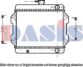 AKS Dasis 320030N - Radiateur, refroidissement du moteur cwaw.fr