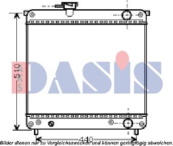 AKS Dasis 320340N - Radiateur, refroidissement du moteur cwaw.fr