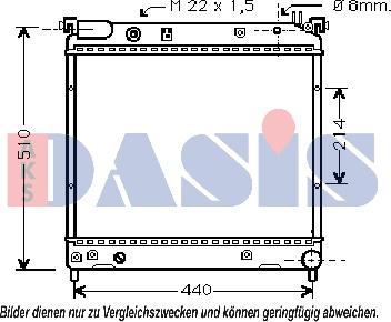 AKS Dasis 320360N - Radiateur, refroidissement du moteur cwaw.fr