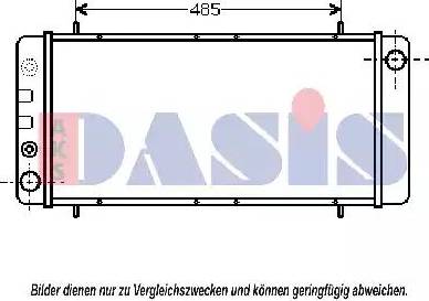 AKS Dasis 370032N - Radiateur, refroidissement du moteur cwaw.fr