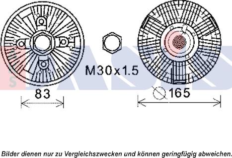 AKS Dasis 378036N - Embrayage, ventilateur de radiateur cwaw.fr