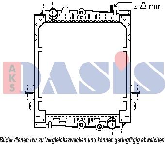 AKS Dasis 290006N - Radiateur, refroidissement du moteur cwaw.fr