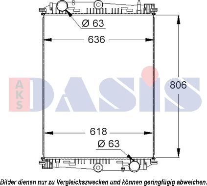 AKS Dasis 290006S - Radiateur, refroidissement du moteur cwaw.fr