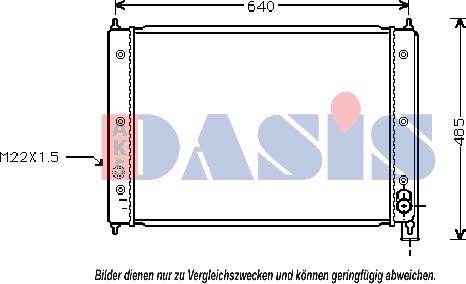 AKS Dasis 240400N - Radiateur, refroidissement du moteur cwaw.fr