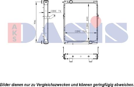 AKS Dasis 260018N - Radiateur, refroidissement du moteur cwaw.fr