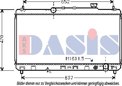 AKS Dasis 219071N - Radiateur, refroidissement du moteur cwaw.fr