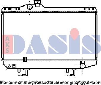 AKS Dasis 210053N - Radiateur, refroidissement du moteur cwaw.fr