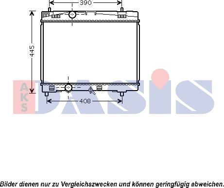 AKS Dasis 210062N - Radiateur, refroidissement du moteur cwaw.fr