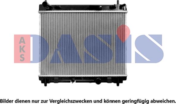 AKS Dasis 210185N - Radiateur, refroidissement du moteur cwaw.fr