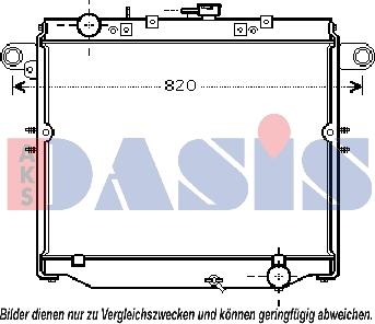 AKS Dasis 210178N - Radiateur, refroidissement du moteur cwaw.fr