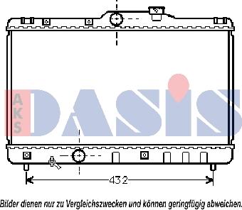 AKS Dasis 210230N - Radiateur, refroidissement du moteur cwaw.fr