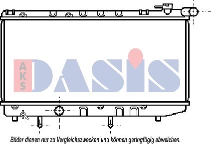 AKS Dasis 211470N - Radiateur, refroidissement du moteur cwaw.fr