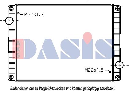 AKS Dasis 280000N - Radiateur, refroidissement du moteur cwaw.fr