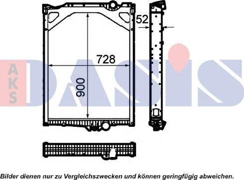 AKS Dasis 280022N - Radiateur, refroidissement du moteur cwaw.fr