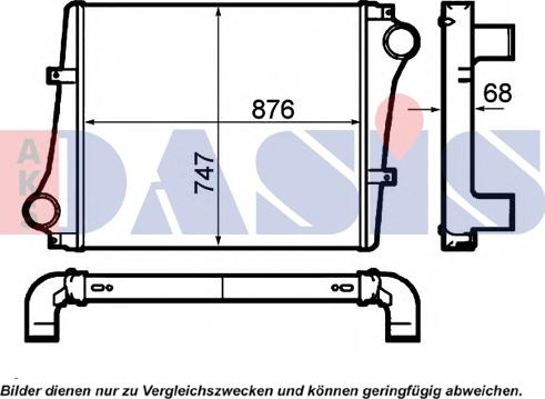 AKS Dasis 287008N - Intercooler, échangeur cwaw.fr