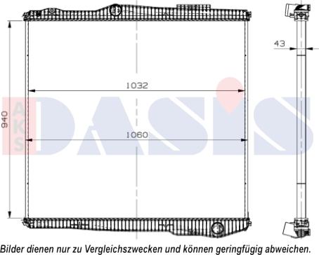 AKS Dasis 270015N - Radiateur, refroidissement du moteur cwaw.fr