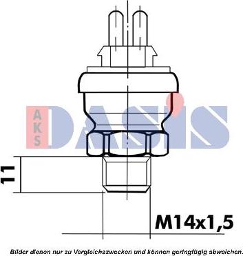 AKS Dasis 751069N - Sonde de température, liquide de refroidissement cwaw.fr