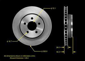 Allmakes 52109938B - Disque de frein cwaw.fr