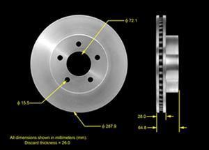 Allmakes 52128247B - Disque de frein cwaw.fr