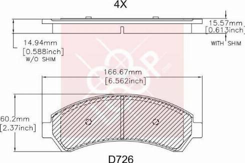 AMIWA CDB1713S - Kit de plaquettes de frein, frein à disque cwaw.fr