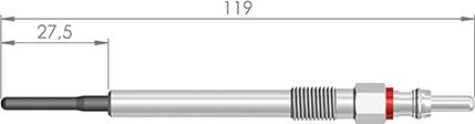 A-N PARTS 119 025 - Bougie de préchauffage cwaw.fr