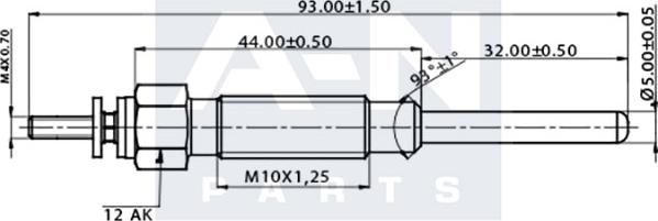 A-N PARTS A-N090102 - Bougie de préchauffage cwaw.fr