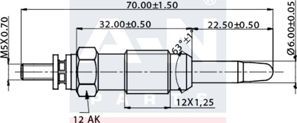 A-N PARTS A-N041234 - Bougie de préchauffage cwaw.fr