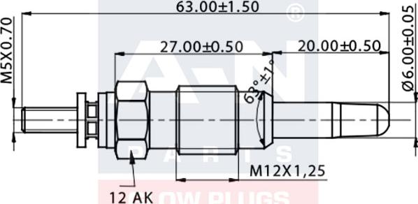 A-N PARTS A-N060237 - Bougie de préchauffage cwaw.fr