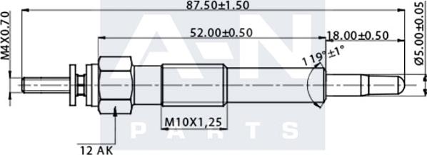 A-N PARTS A-N085495 - Bougie de préchauffage cwaw.fr