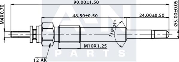 A-N PARTS A-N088122 - Bougie de préchauffage cwaw.fr