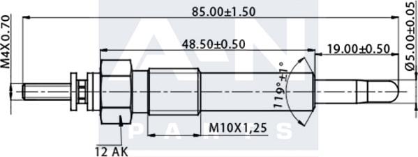 A-N PARTS A-N082209 - Bougie de préchauffage cwaw.fr