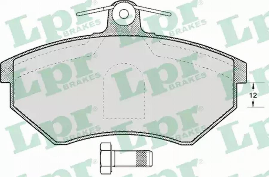 AP 05P600 - Kit de plaquettes de frein, frein à disque cwaw.fr