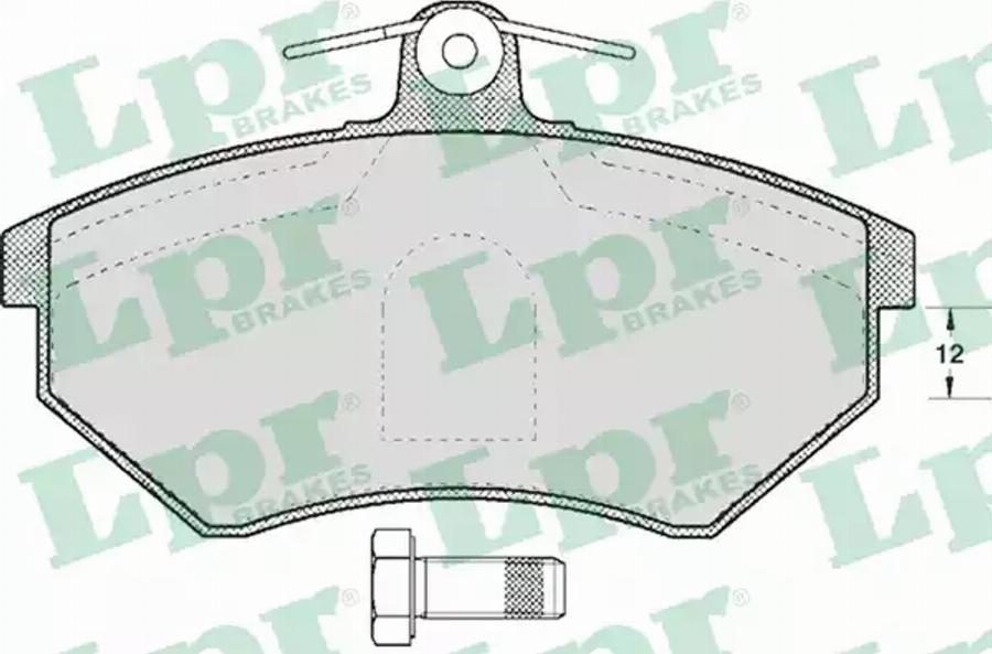 AP 05P613 - Kit de plaquettes de frein, frein à disque cwaw.fr