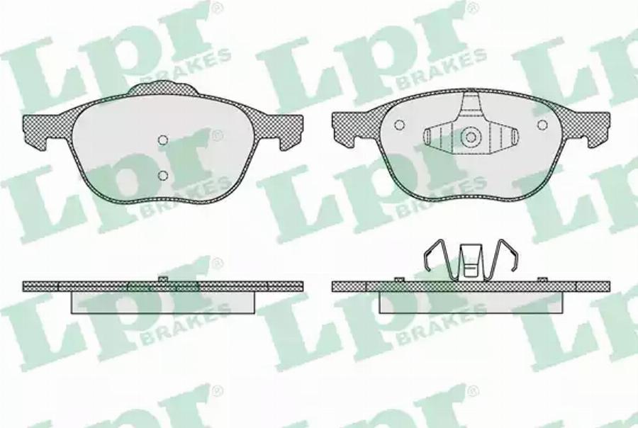 AP 05P1627 - Kit de plaquettes de frein, frein à disque cwaw.fr