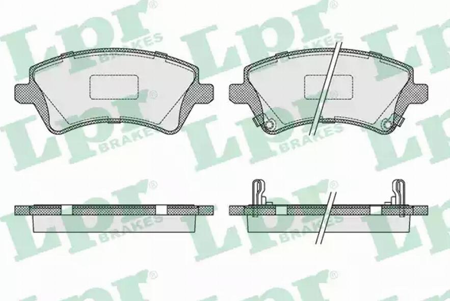 AP 05P1002 - Kit de plaquettes de frein, frein à disque cwaw.fr