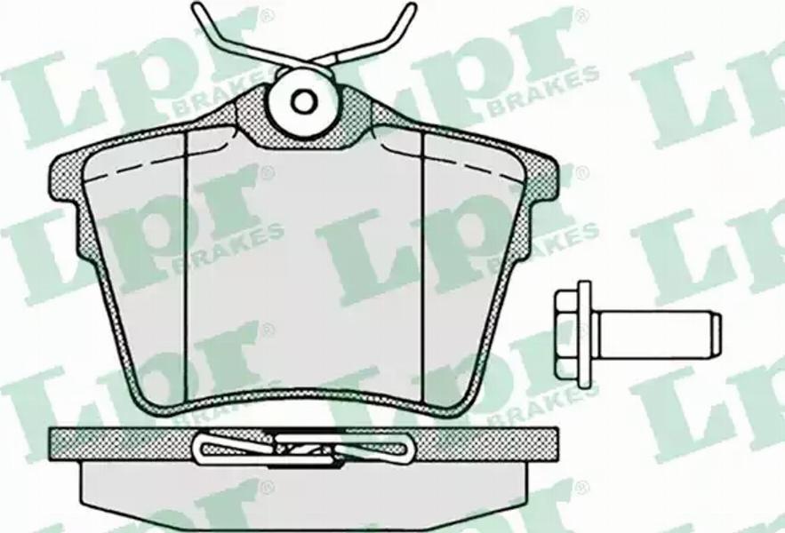 AP 05P1195 - Kit de plaquettes de frein, frein à disque cwaw.fr