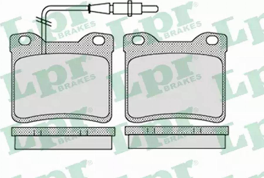 AP 05P1134 - Kit de plaquettes de frein, frein à disque cwaw.fr