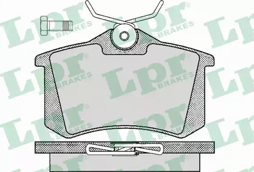 AP 05P294 - Kit de plaquettes de frein, frein à disque cwaw.fr