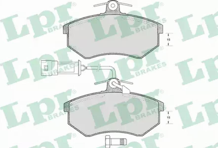 AP 05P221 - Kit de plaquettes de frein, frein à disque cwaw.fr