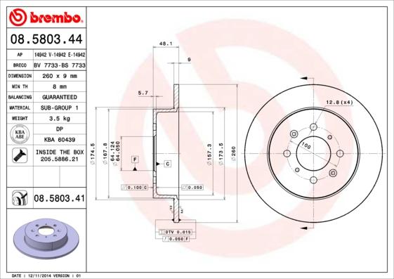 AP 14942 E - Disque de frein cwaw.fr