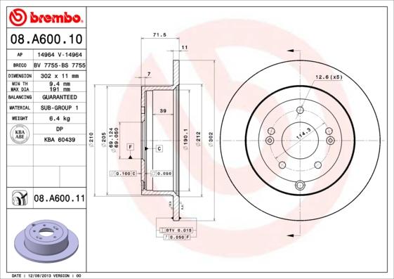 AP 14964 - Disque de frein cwaw.fr