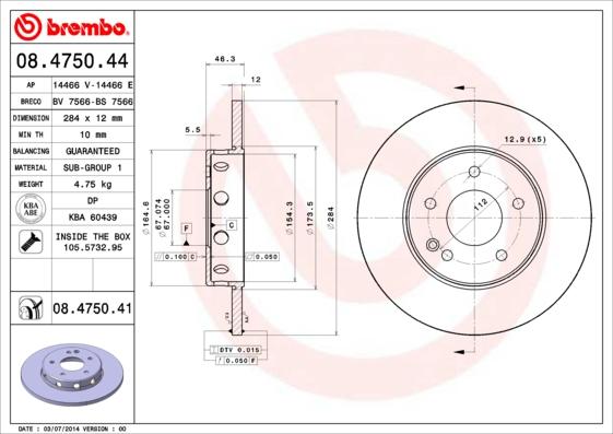 AP 14466 E - Disque de frein cwaw.fr