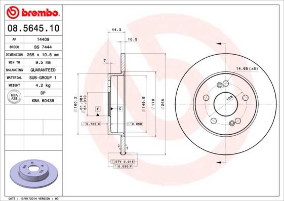 AP 14409 - Disque de frein cwaw.fr