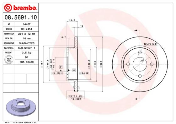 AP 14407 - Disque de frein cwaw.fr