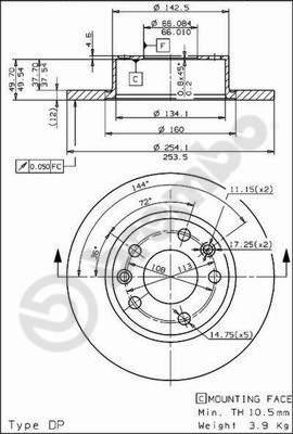 AP 14412 - Disque de frein cwaw.fr