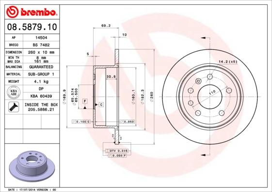 AP 14504 - Disque de frein cwaw.fr