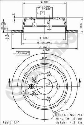 AP 14654 - Disque de frein cwaw.fr